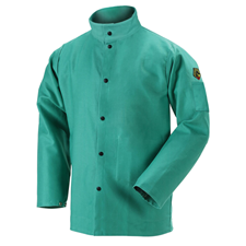 Black Stallion 12 oz. Flame-Resistant Cotton Welding Jacket, 36" Length F2-36C