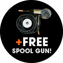 Free spool gun with Miller MIG welders